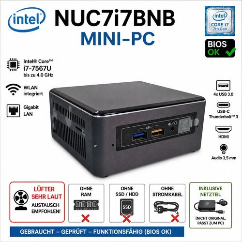 Intel nuc7i7bnb mini core - intel,