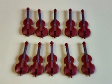 Lot of 10 Lego Double Basses - Mint Never Used Condition - Real Lego