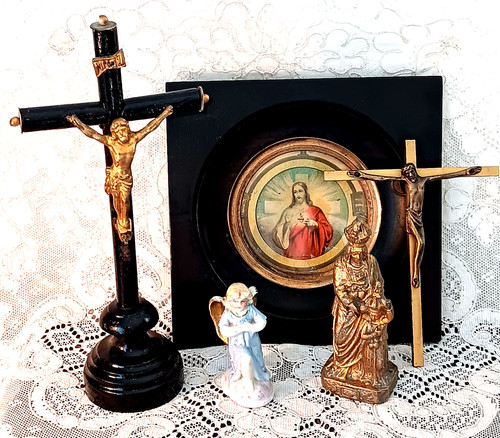 Lot objets religieux - objets,