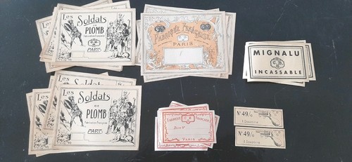 Lot étiquettes variées cbg - d'étiquettes,