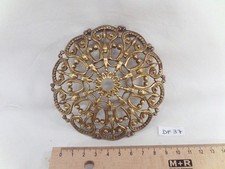 Openwork Brass Socket Cover Cup H: 20mm Ø 105mm Hole 10.8mm (DF37)
