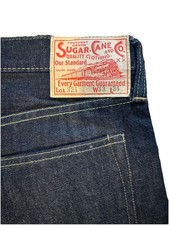 Sugar Cane 521 Selvedge Raw Denim Jeans Japan W33 L34 (Measures 35x27) Buttn Fly