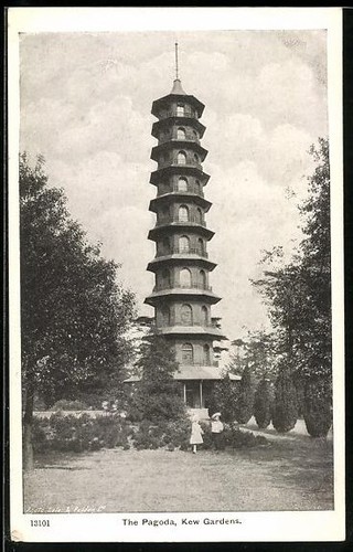 Londres pagode kew - londres,, pagode,