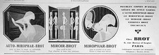 ADVERTISEMENT 1929 MIRROR BROT AUTO MIRROR FURNITURE COPY OF OLD SEATS SHOWCASES