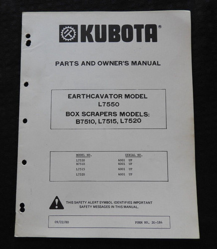 Kubota l7550 earthcavator - l7550,
