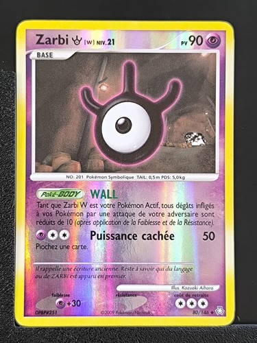 Carte pokémon zarbi 146 - zarbi, 80/146