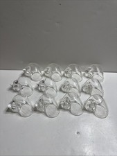 Vtg Tai Mei Clear Acrylic Shell Snail Napkin Ring Holders Set of 12