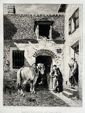 Veyrassat Gravure Eau Forte