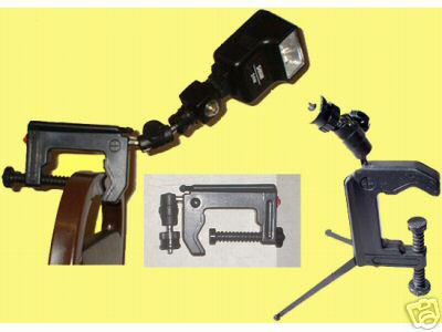 Clamp tripod for - , flash