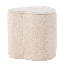 Pouf Design Enfant "Heart" 32cm Beige