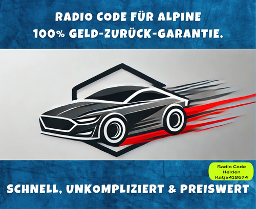 Alpine radio code - pin,