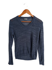 LE PHARE DE LA BALEINE Womens Sweater Blue Pullover Long Sleeve Size M