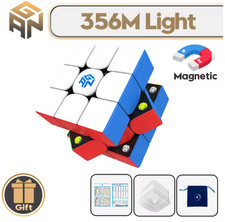 GAN 356M 3x3x3 Magnetic Magic Speed Cube Stickerless Puzzle Toy – From France