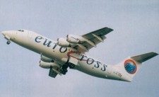 Crossair Avro RJ-100 G-6-339 "Eurocross cs" - postcard