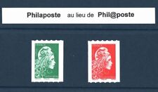 2022 Autoadhésifs 1601 A et 1602 A Roulettes de MARIANNE L' ENGAGEE NEUFS**