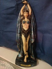 Objet 'd Elegance Collect 15" Dance Of The Seven Veils Alabastrite Resin Statue