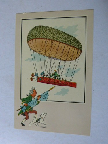 Chromos tintin aerostation - ,