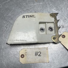 OEM GOOD USED STIHL 032AV CHAINSAW CHAIN SIDE COVER 1113 648 0401