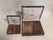2 Coffrets Ménagère Argenterie Christofle Alfenide Luc LANEL Saïgon 36 pièces