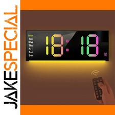 JakeSpecial – Vibrant 12-Inch LED Digital Wall Clock