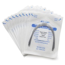 AZDENT Dental Orthodontic Arch Wire Super Elastic Niti Rectangular 10Pcs/Pack
