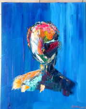 PORTRAIT ABSTRAIT  ART TABLEAU