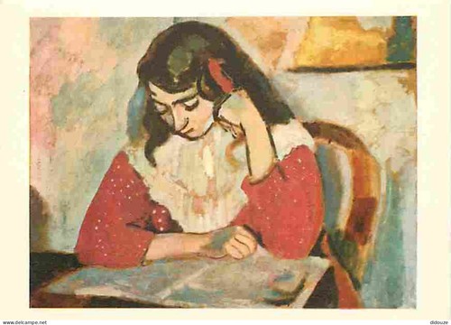 Postcard art painting - -,