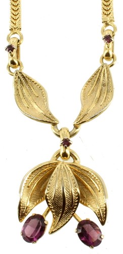Vintage plaqué violet - or,