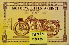 MOTO ARBINET JULES GEORGES