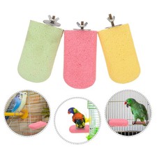 Lot de 3 perchoirs pour cage : perchoirs pour calopsittes, perruches
