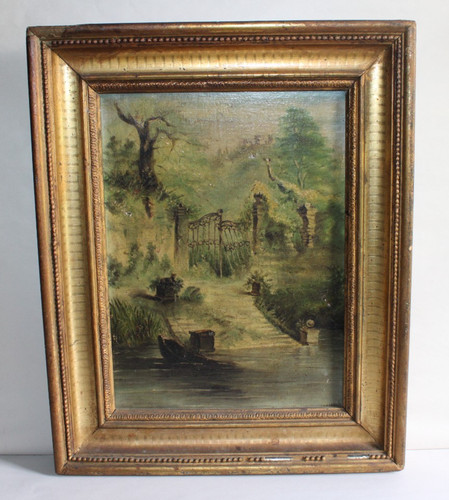 Huile sur toile signée - , l