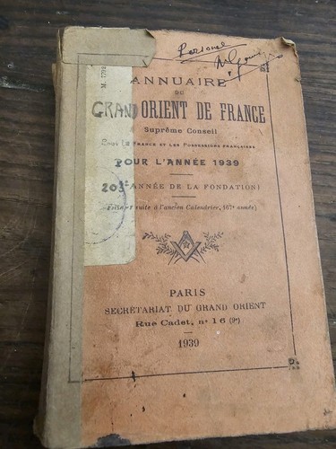 Annuaire grand orient de - du,