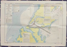 Admiralty 8093 Port Approach Guide Vladivostok Vintage Map Antique Poster Charts