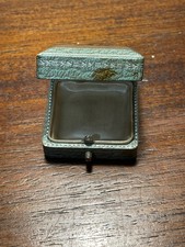 Ancien Ecrin Vintage pour Bijoux de Couleur Vert (11-8)