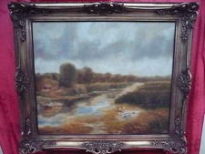 Beau, Ancien Tableau Paysage Nord-Danois Signé !