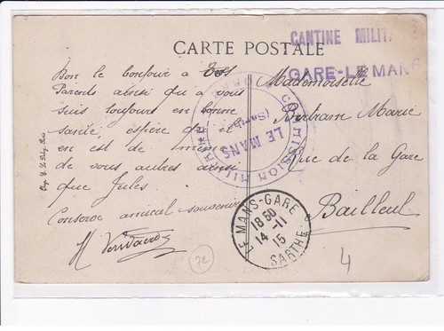 Cachet cantine militaire - cachet:,