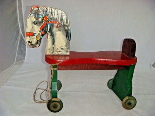 Vintage wood ride - wood, kiddy