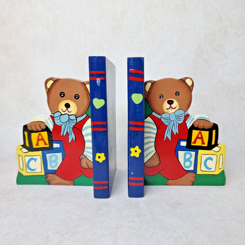 Serre livre vintage ourson - livre,