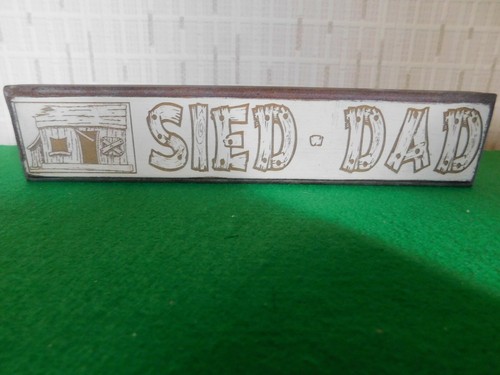 Enseigne papa sied de - sied, cm