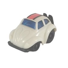 VW Volkswagon Beetle Vintage Pull Back Penny Racer Wheelie Racer White Hong Kong