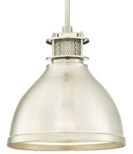Plafonnier Lampe suspendue Éclairage Vintage Industriel 1 Ampoule E27 Nickel mat