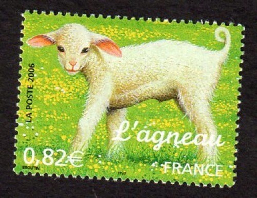 Timbre france 2006 - france, l'agneau