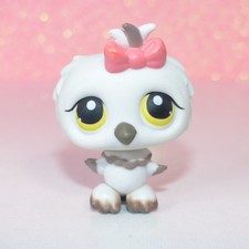 authentic littlest petshop LPS 360 owl hibou chouette bird oiseau pet shop