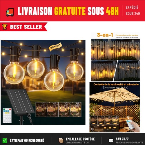 Guirlande solaire extérieur - solaire,