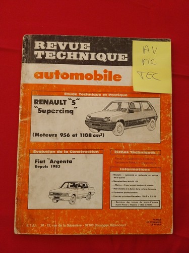 Revue technique renault - revue,