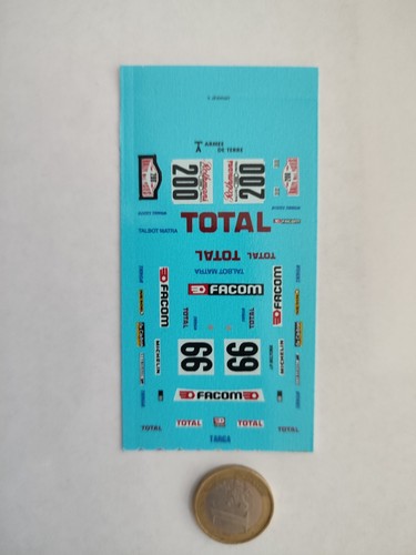 Decalcomanie decals matra - decals,