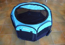 Parc portable pliable pour chat, petits animaux avec tapis de jeux 71 x 40 cm