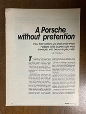 Misc 3335 Article 1986 Porsche 924S June 16, 1986 4 page Super Article