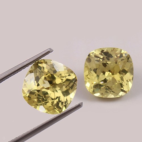 Paire saphir jaune de - paire,