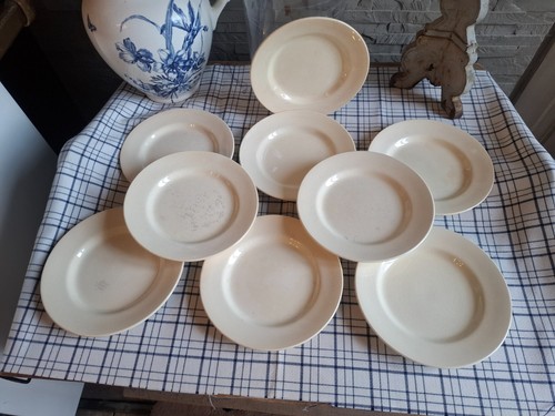 Assiettes dessert faience - a,
